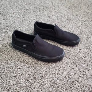 Black Vans Slip ons